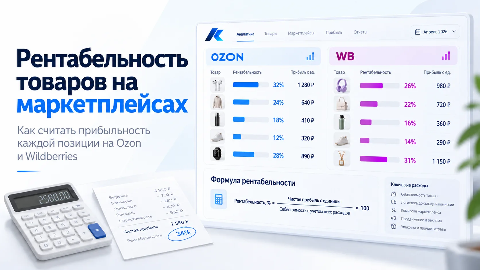 Как рассчитать реальную рентабельность товаров на маркетплейсах