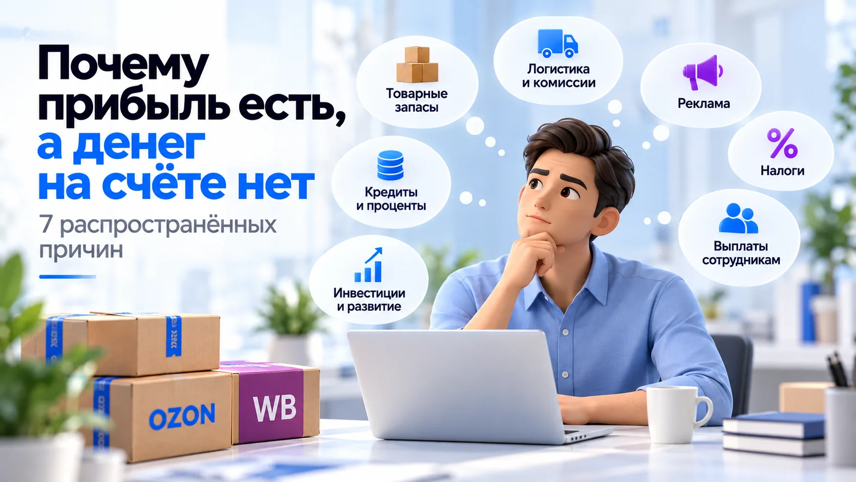 Почему прибыль есть, а денег на счёте нет: 7 распространённых причин